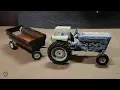 Vintage Ertl Scale Ford 4600 Toy Tractor Restoration Before And After