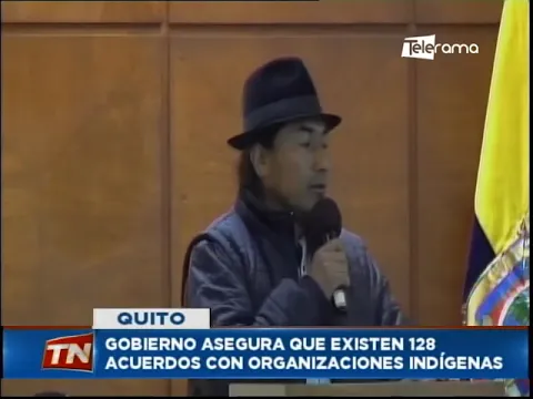 Gobierno asegura que existen 128 acuerdos con organizaciones indígenas