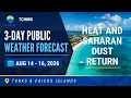 3-Day Public Weather Forecast 2026 Heat and Haze Continue Through the Weekend -TCINWS