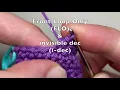 How to work Front Loop Only for Amigurumi FLO crochet stitch invisible decrease