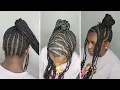 How to Slay the Cornrow Ponytail with Braided Bangs Easy to Follow