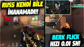 RUSS BU TEKİN AÇIKLAMASI YOK!! BERK RİP TEPE SPIKE CUP'TA FLICK HIZI 0.1| VALORANT EN İYİ ANLAR #515