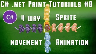 C Tutorial - Create 4 Way Sprite Movement Animation Using Net Windows Form and Visual Studio