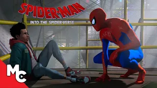 Spider-Man Into The Spider-Verse Miles Meets Spider-Man For The First Time Scene Movie Central