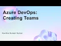 Azure DevOps Creating Teams