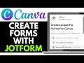 How to Create Forms in Canva with Jotform 2025 QUICK EASY