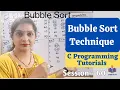 C-60 - Bubble Sort technique 1-D Array in C