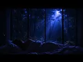 2AM Moonlight Bedroom 🌌 Relaxing Sleep Piano & Forest Ambience (Fall Asleep Fast)