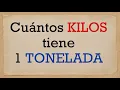 How many kilos are in 1 ton - 1 t in kg
