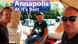 Ep 127 Quasi-Famous in Annapolis (Squeezed Between Massive Boat Maintenance Projects)