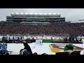 2019 Winter Classic Players Entrance and National Anthem at Notre Dame Stadium