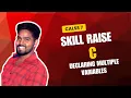 Declaring Multiple Variables in C C Programming for Beginners