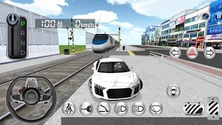 New Audi R8 VS Bullet Train - 3D Driving Class