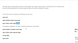 Npx create-react-app not working