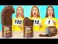 Lagu 100 Layers of Food Challenge | Funny Food Challenges by Candy DO
