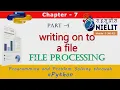 writing data on file in python write
