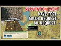 Reputation Event Dave Test Milor Request Bill Request Tarisland