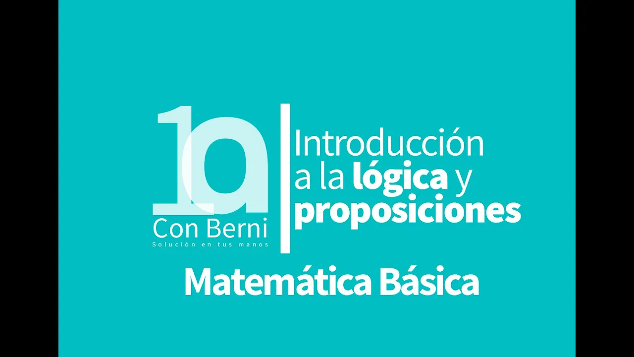 Lógica I Proposiciones