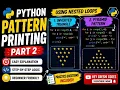Pattern Printing in Python Part 2 Inverted Triangle Pyramid Pattern Python Tutorial