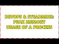 DevOps SysAdmins Peak memory usage of a process 3 Solutions