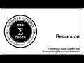Recursion Method Translation