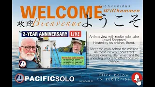 Live interview with rookie solo sailor Lowell Sheppard