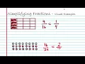 Simplifying Fractions - Visual Examples
