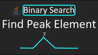 LeetCode - 162 Find Peak Element Binary Search Java