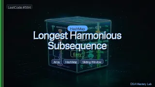 LeetCode 594 Longest Harmonious Subsequence The HashMap Trick C