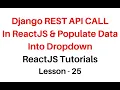 ReactJS Call django REST API in jsx component