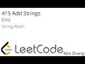 Leetcode 415 Add Strings