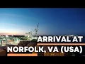 Time-lapse - arrival at NORFOLK Virginia USA 4k 60fps