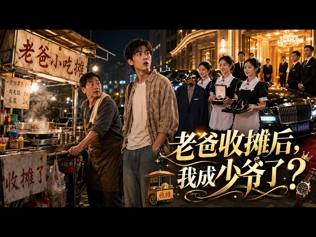 老爸收摊后,我成少爷了?我以為老爸只是賣小吃,沒想到他竟是豪門總裁