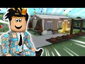 building a TRAILER PARK TINY BLOXBURG HOUSE IN MY NEW NEIGHBORHOOD
