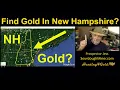 Where is Gold found in New Hampshire Gold Location Map