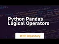 python pandas logical operators