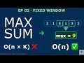 Maximum Sum Subarray of Size K Sliding Window Pattern Explained Python