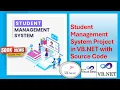 Student Management System Project in VB NET with Source Code in Hindi