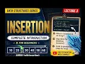Array Insertion Explained Algorithm and code DSA with C for Beginners