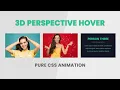 Our Team Section Layout design in Bootstrap 3D Perspective CSS Animation
