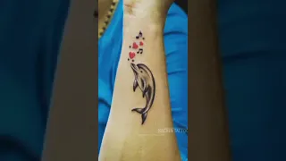 Dolphin fish tattos animals art doroig