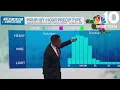 Tracking the snow heading to Boston Hourly forecast snowfall totals