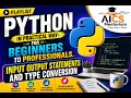 5 Data Handling in Python-Input Output statement and Type Conversion