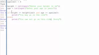 6 Multiple conditions in an if statement using and