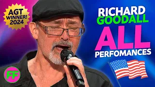 AGT 2024 WINNER Janitor Richard Goodall - ALL Performances on America's Got Talent!