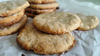 Eggless fasting crispy lemon cookies