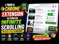 I tried a chrome extension to turn on infinite scrolling in Google Chrome Browser