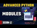 Control Flow Modules in Python Advanced Python Tutorial for Beginners Quality Thought