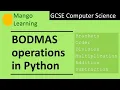 BIDMAS operations in Python