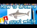 How To Draw A Great White Shark